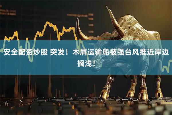 安全配资炒股 突发！木屑运输船被强台风推近岸边搁浅！